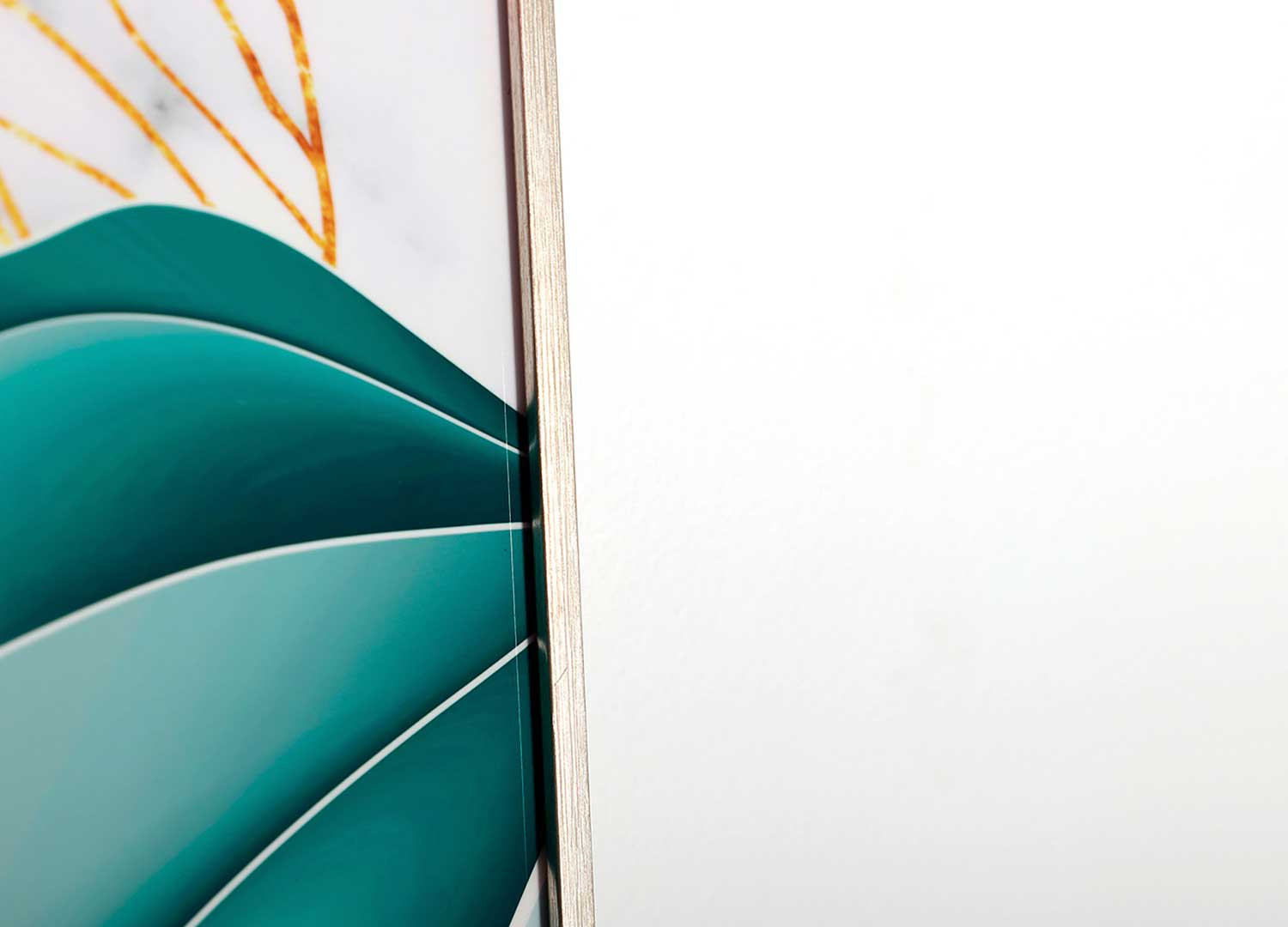 Lot de 2 tableaux carrés à motifs végétaux colorés 80x80 cm