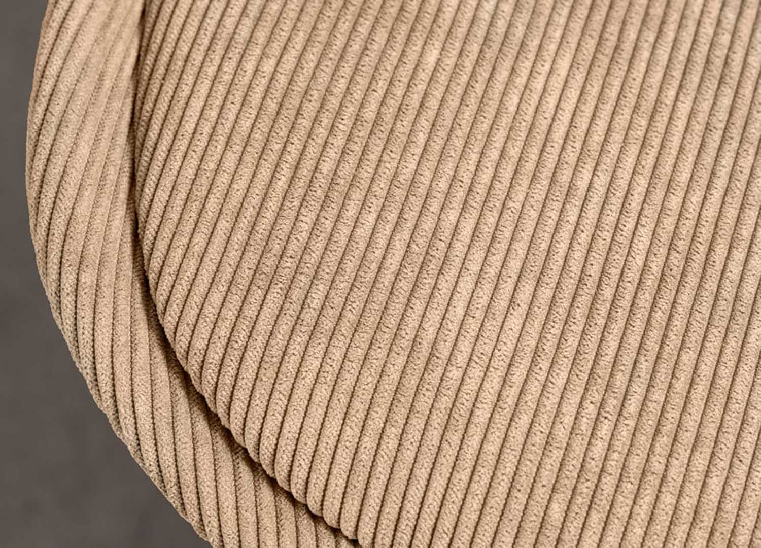 Lot de 4 chaises en velours côtelé marron