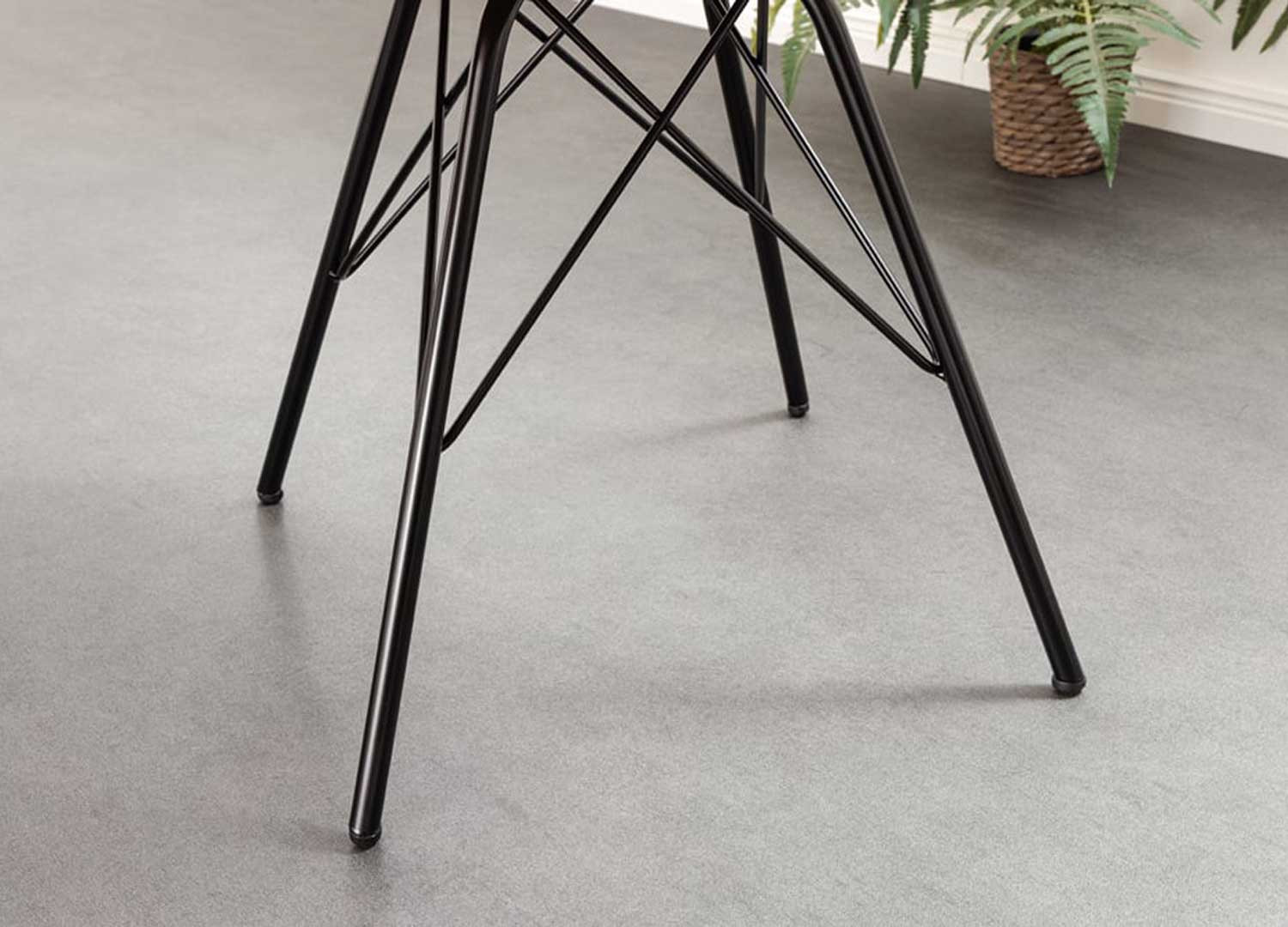 Lot de 4 chaises en velours côtelé marron