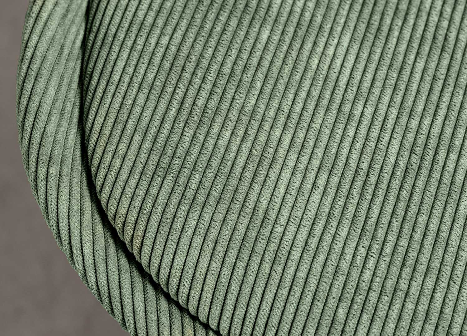 Lot de 4 chaises en velours côtelé vert