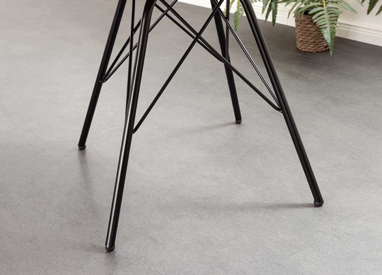 Lot de 4 chaises en velours côtelé vert