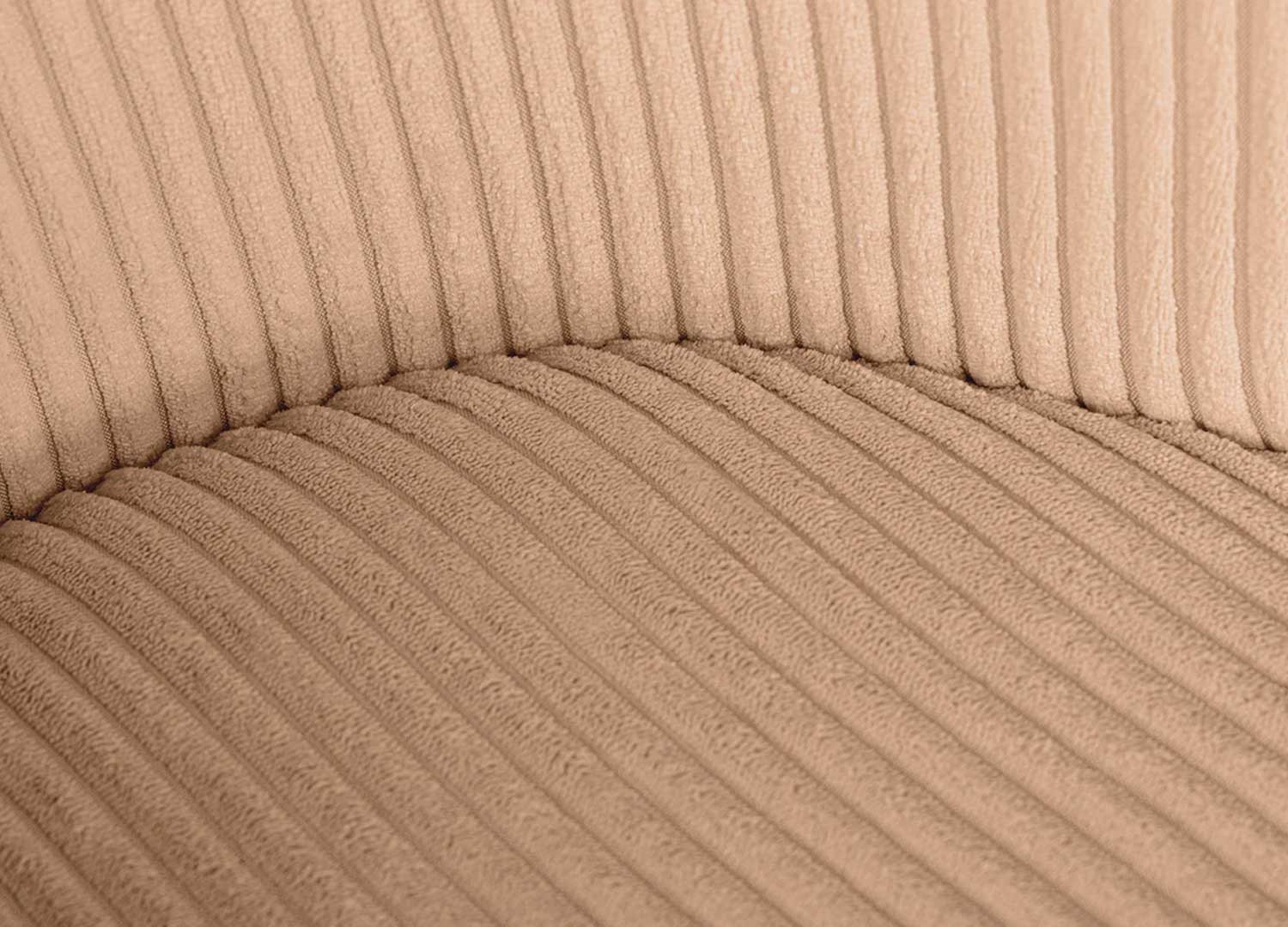 Lot de 4 chaises rose tissu côtelé et métal noir Palmer