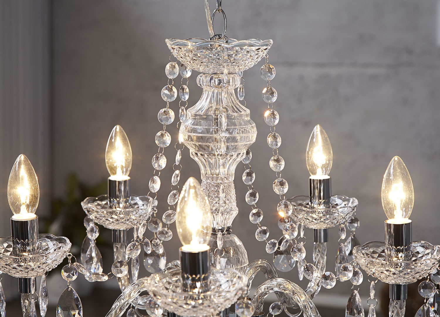 Lustre luminaire baroque cristal