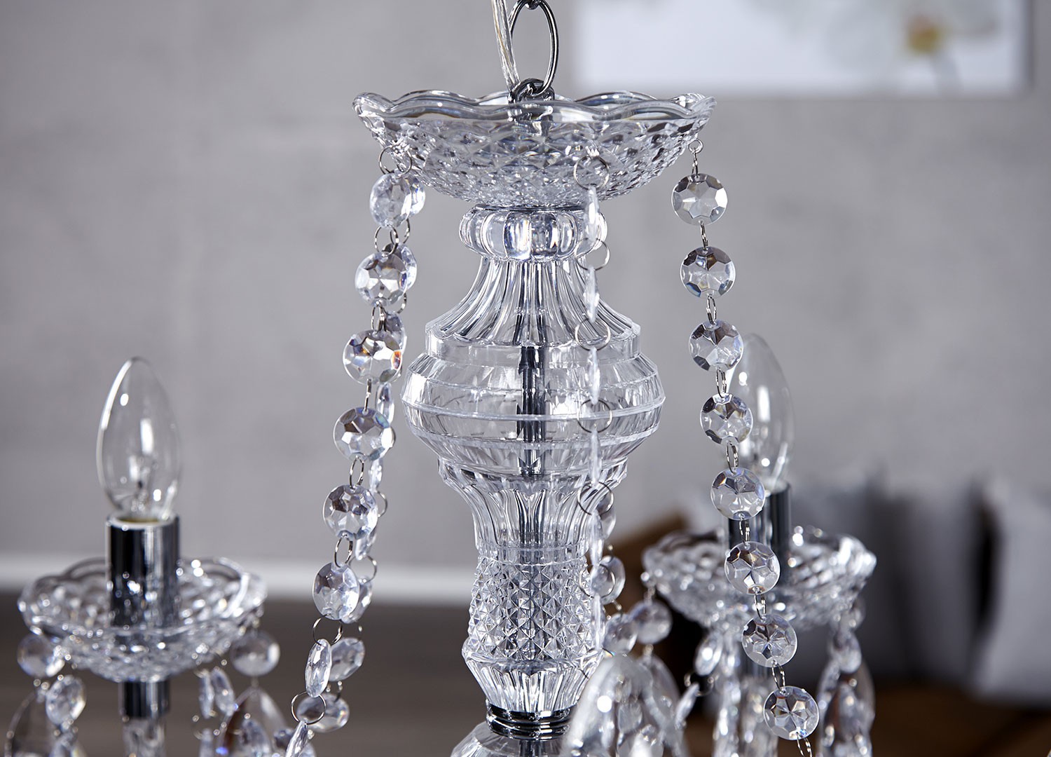 Lustre luminaire baroque cristal