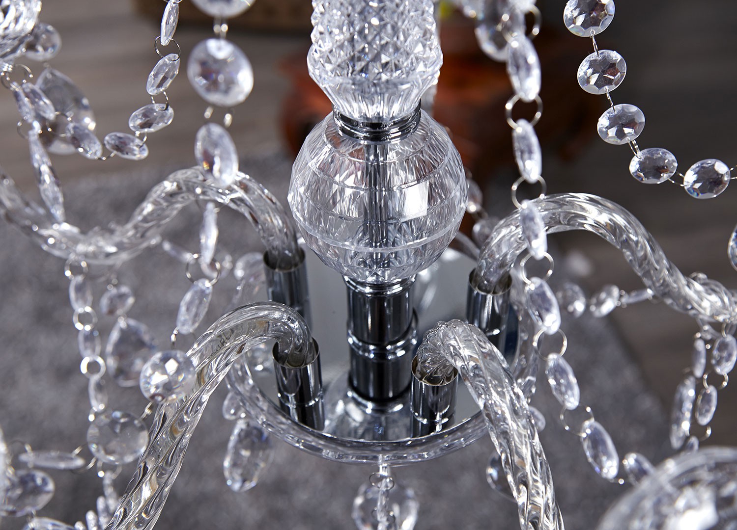 Lustre luminaire baroque cristal