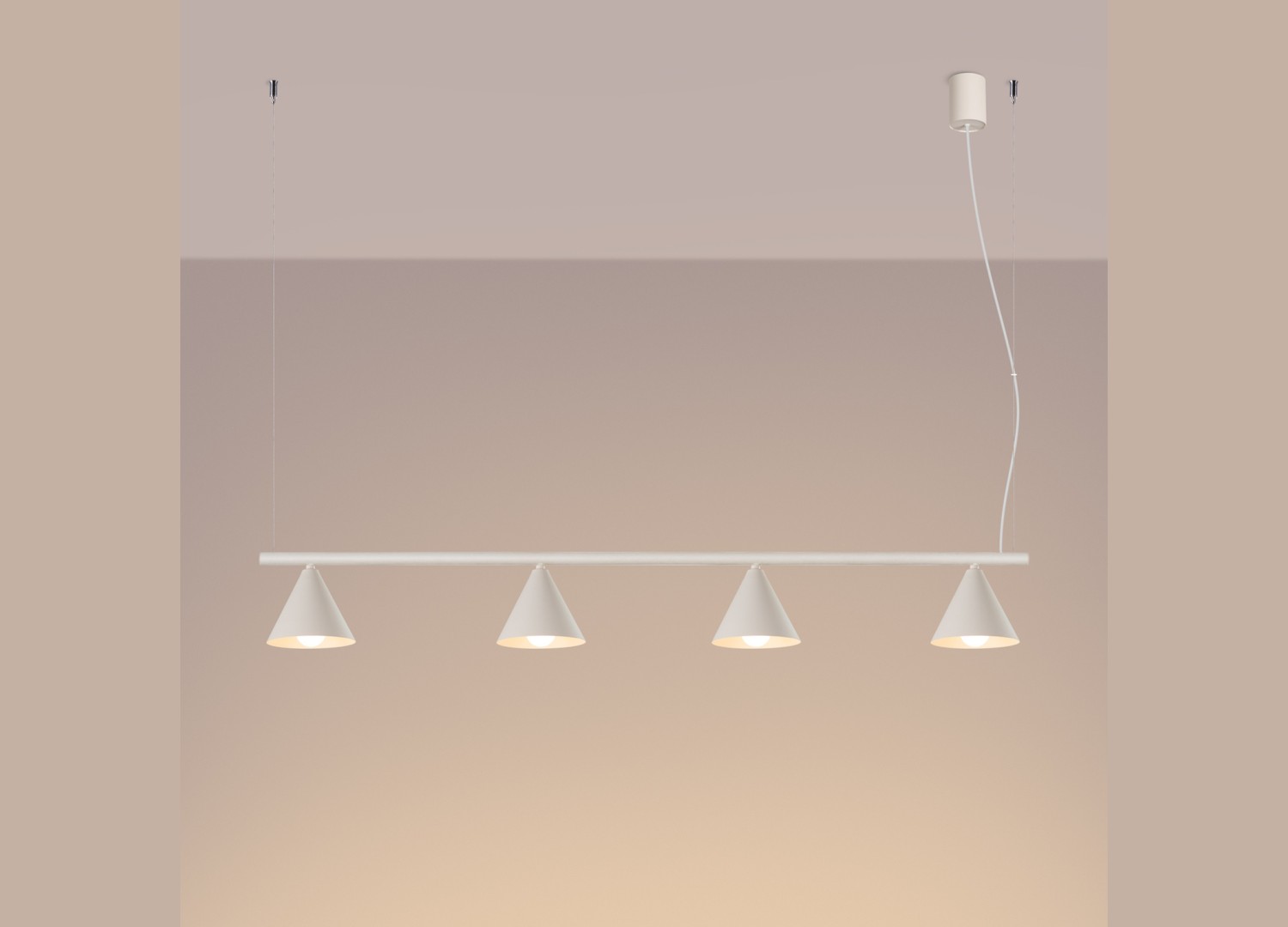 Lustre NOX 4L beige – vue complémentaire 3