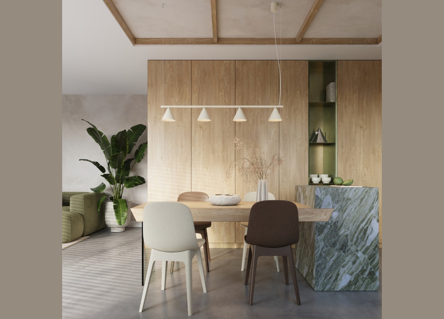 Lustre NOX 4L beige – vue complémentaire 11
