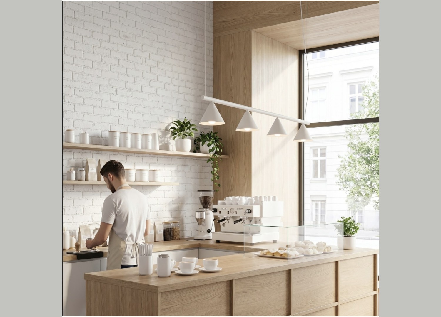 Lustre NOX 4L beige – vue complémentaire 14