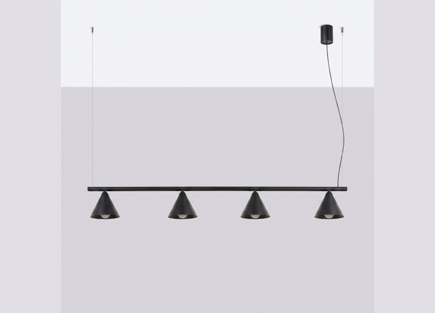 Lustre NOX 4L noir – vue complémentaire 2