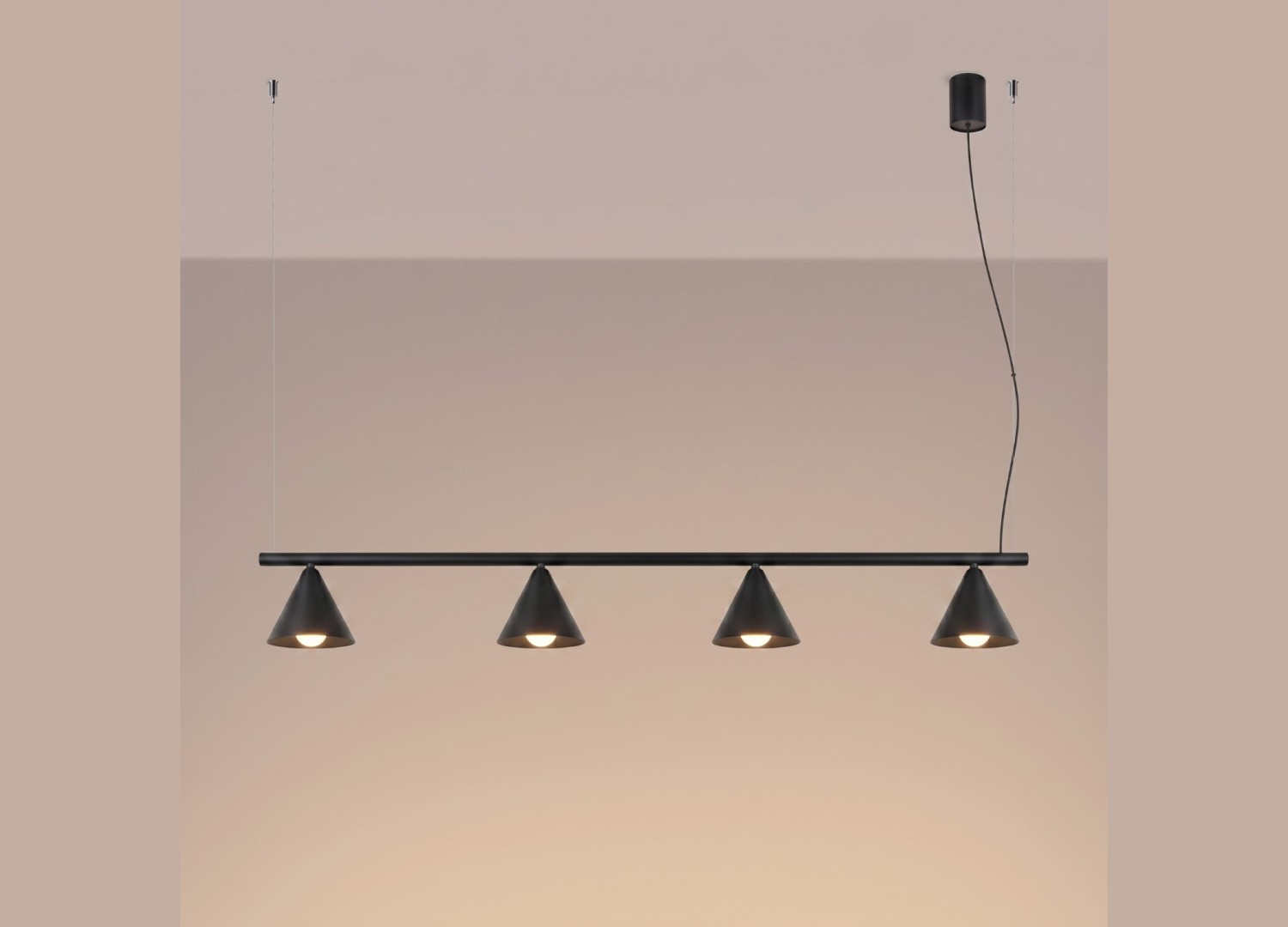 Lustre NOX 4L noir – vue complémentaire 3
