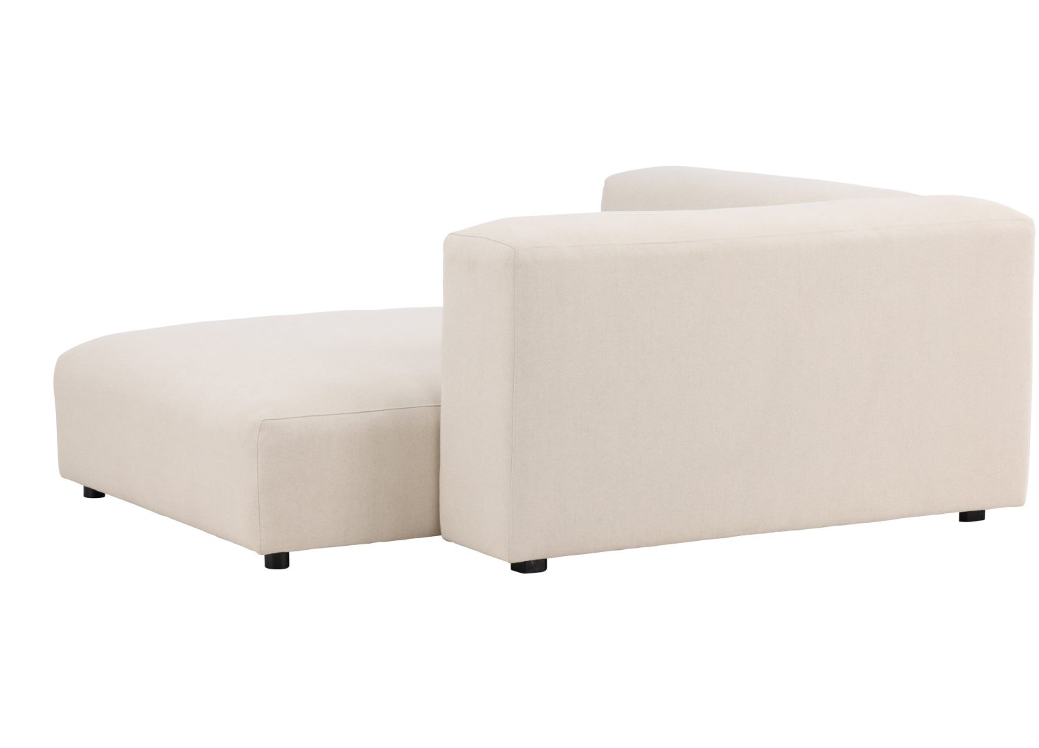 Détail du revêtement du canapé Mavi beige