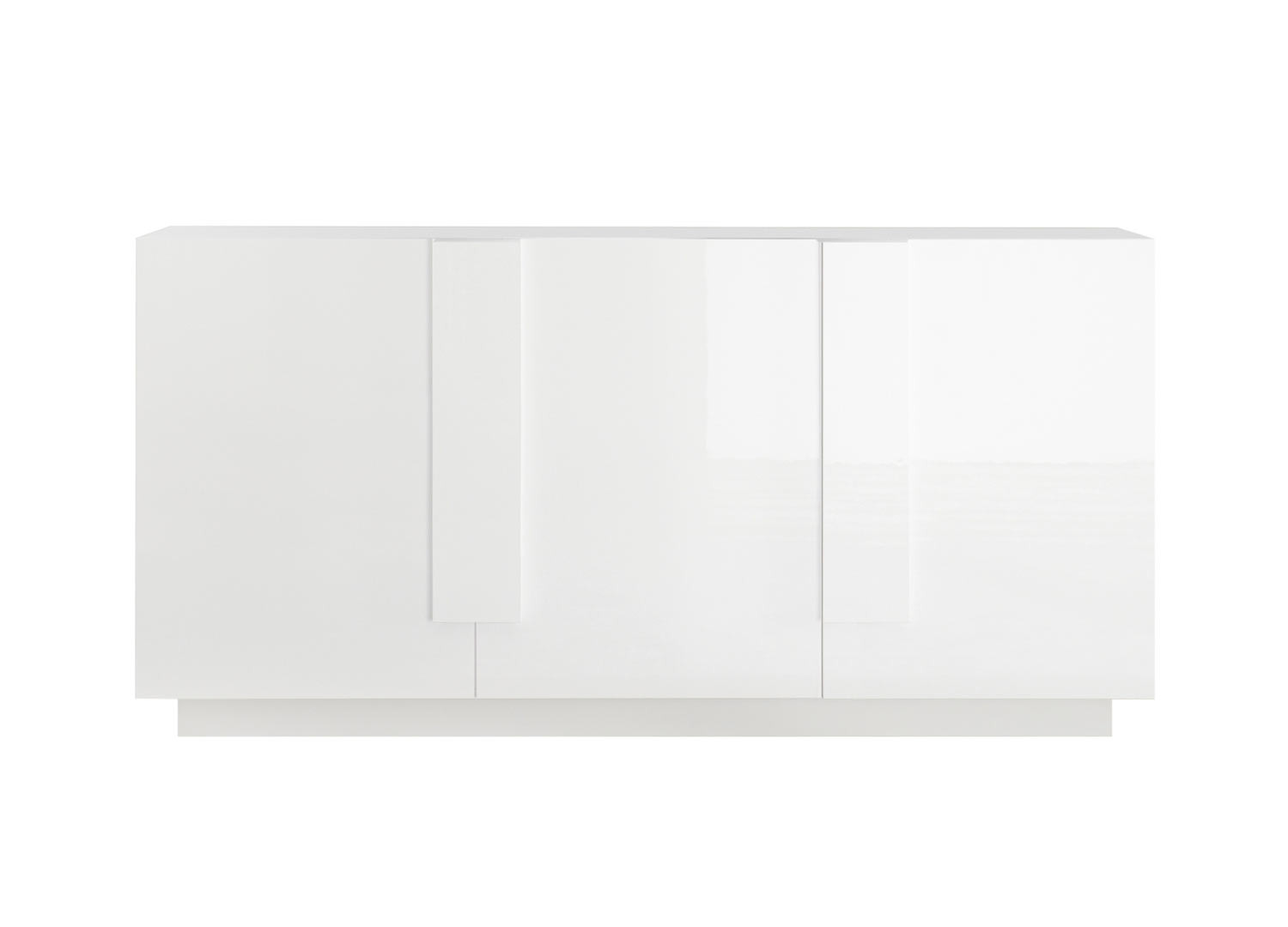 Meuble buffet 3 portes blanc laqué 181 cm