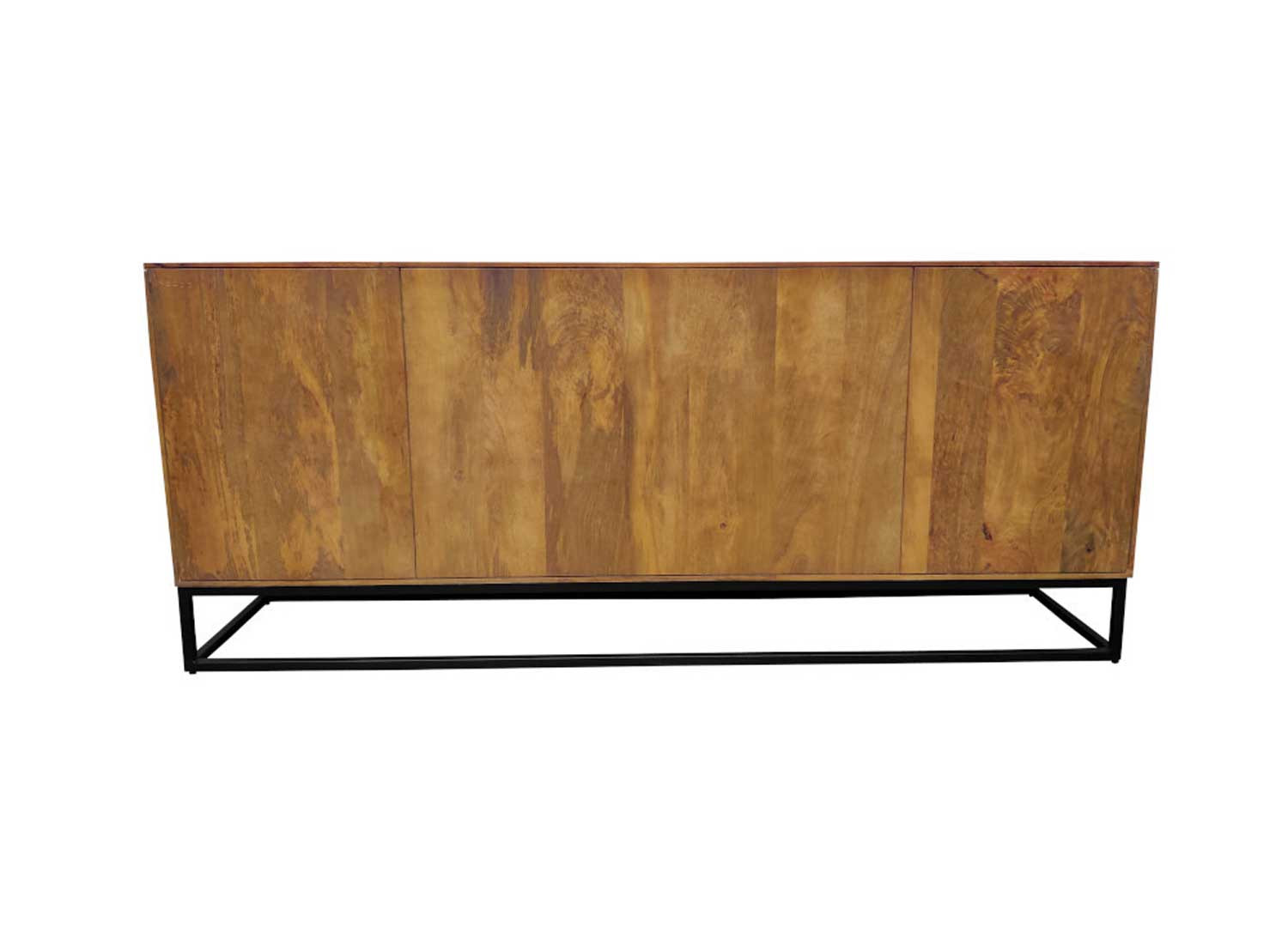 Meuble buffet 4 portes bois massif brun