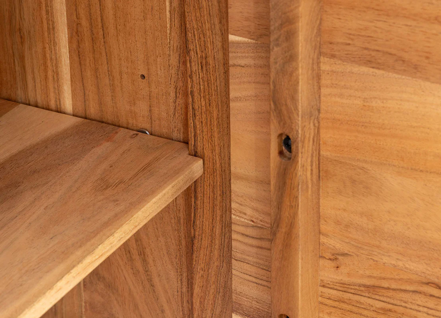 Meuble buffet en bois d'acacia 160 cm Megane