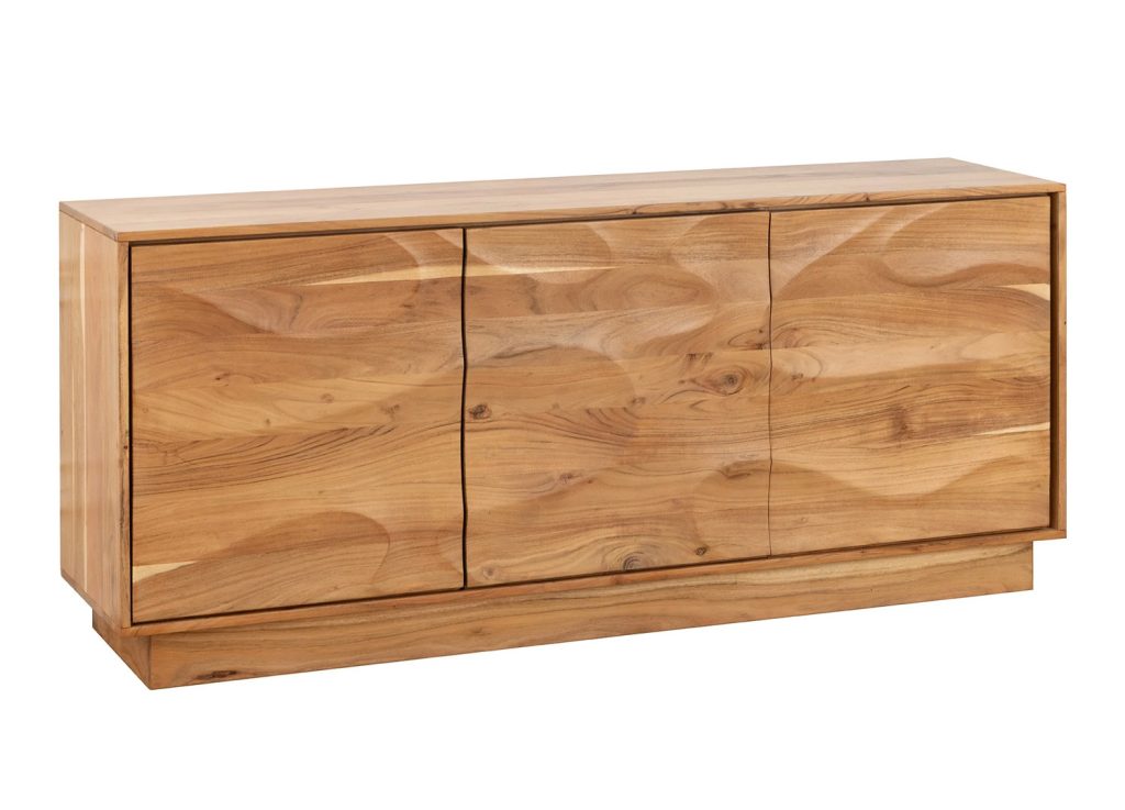 Meuble buffet en bois d'acacia 160 cm Megane