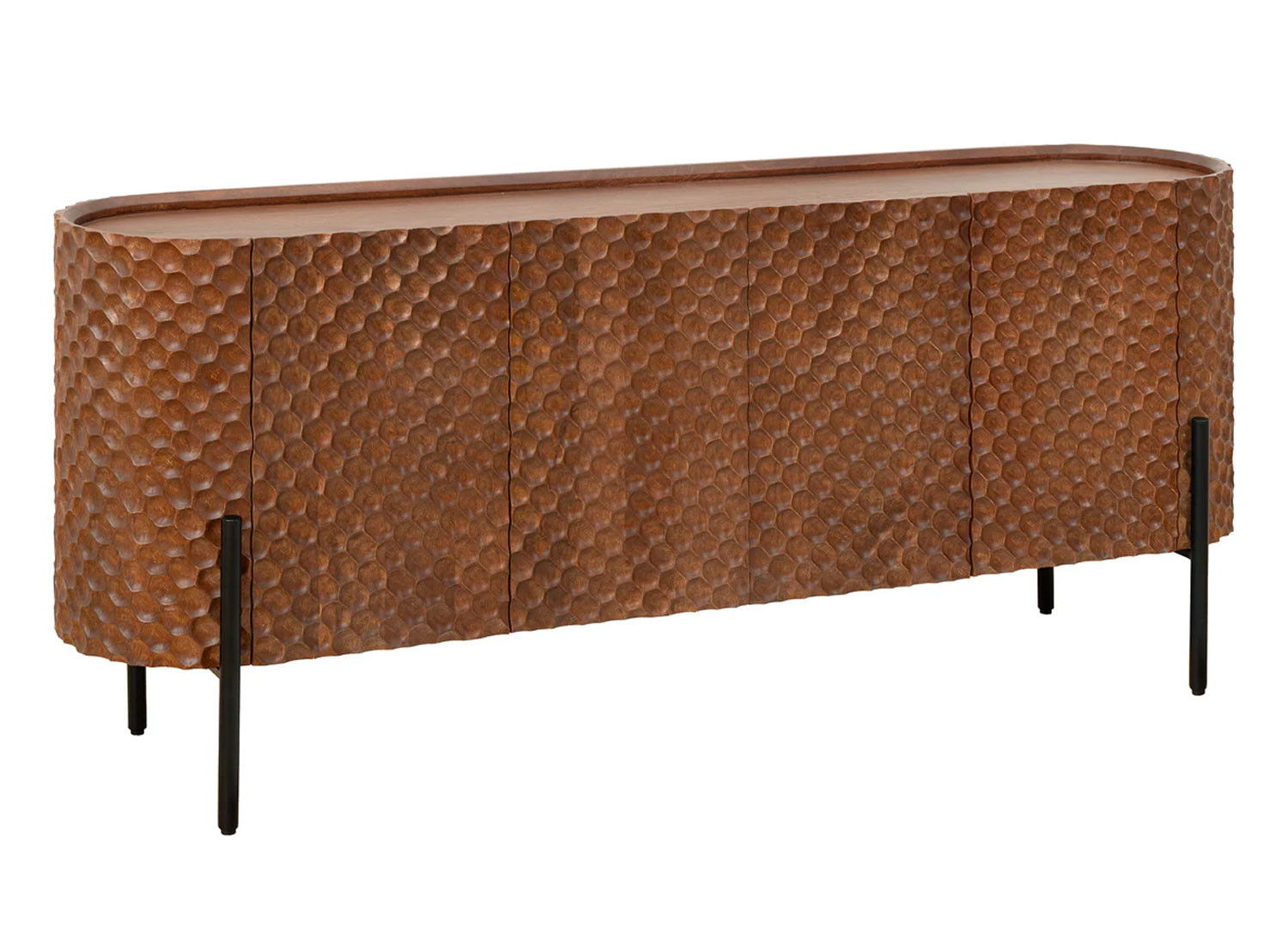 Meuble buffet original en bois de manguier brun 177 cm Marlon