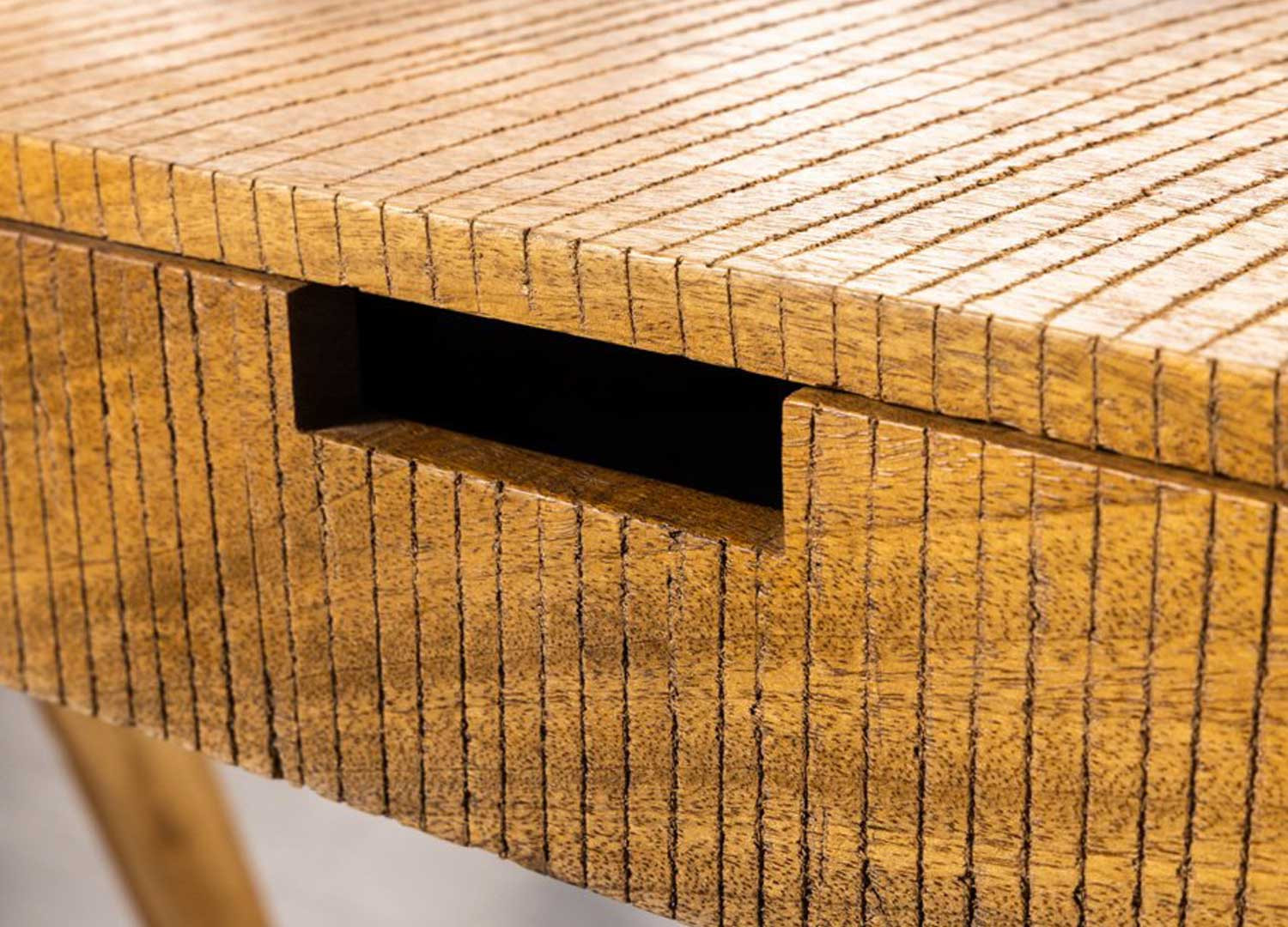 Meuble bureau en bois massif avec rangements