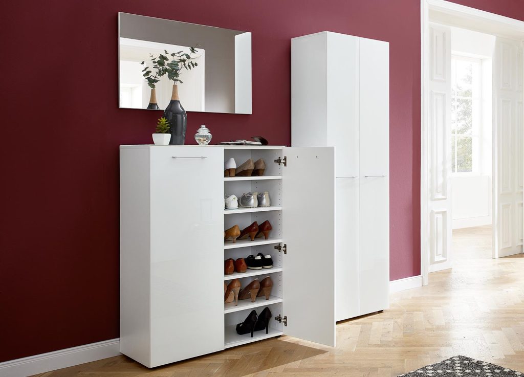 Meuble d'entrée complet blanc