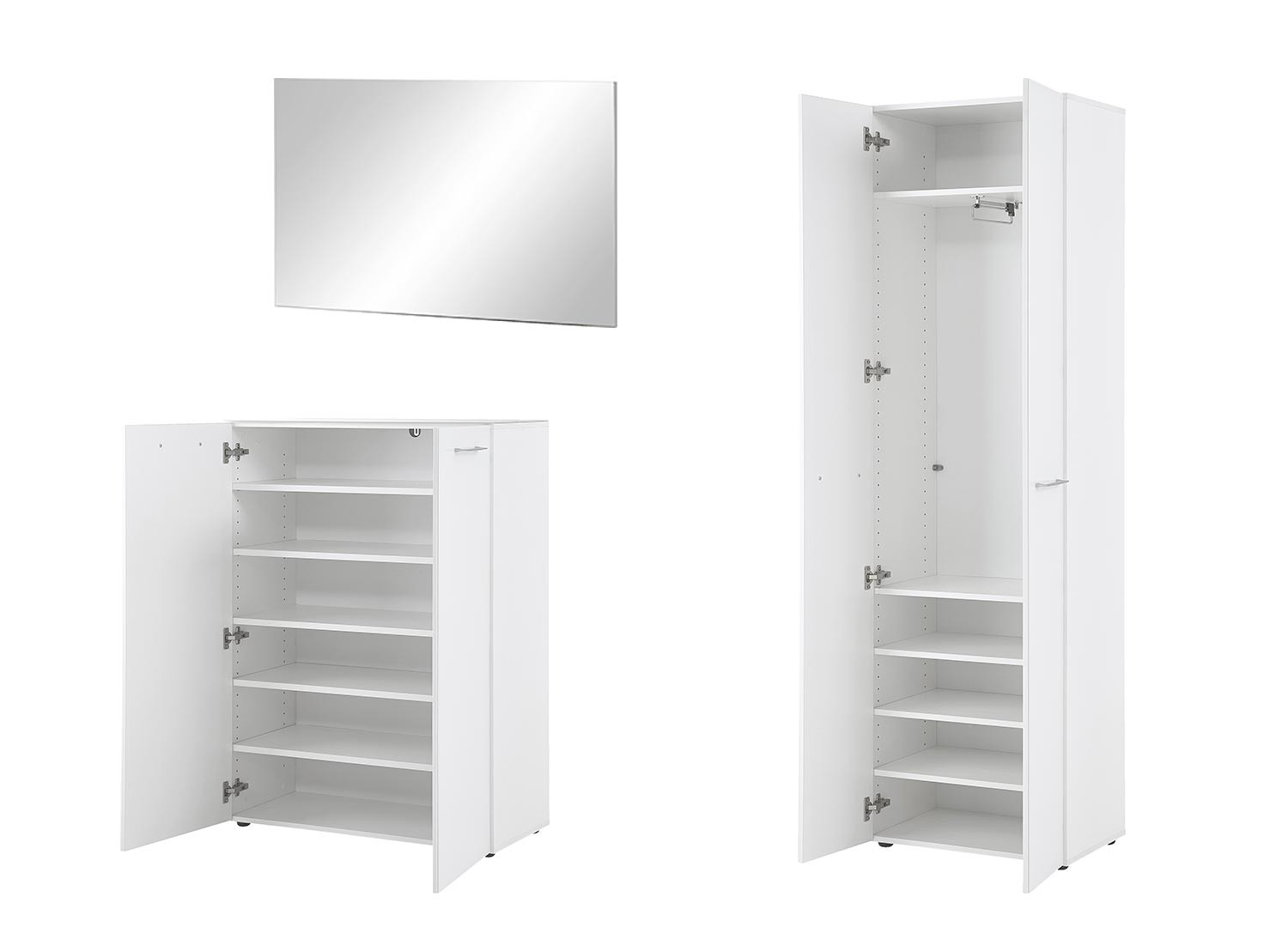 Meuble d'entrée complet blanc