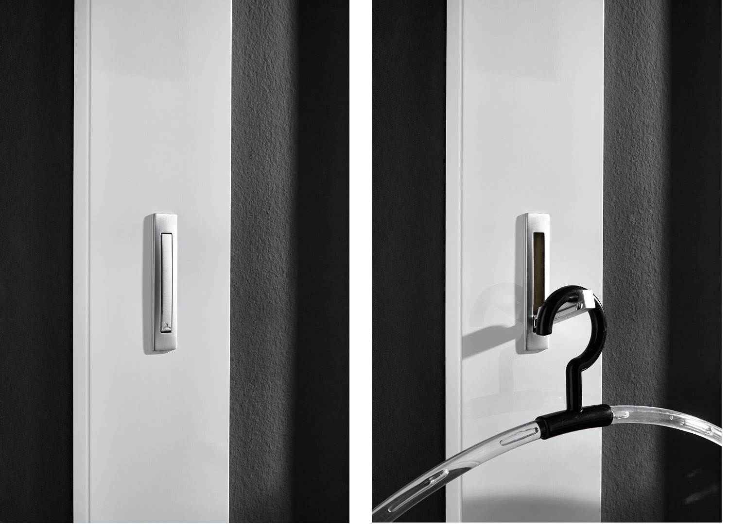 Meuble d'entrée laqué blanc