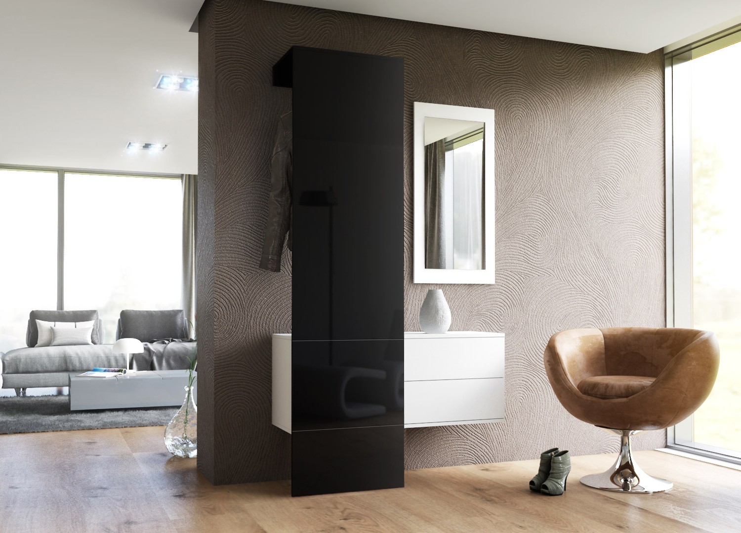 Meuble d'entrée mural