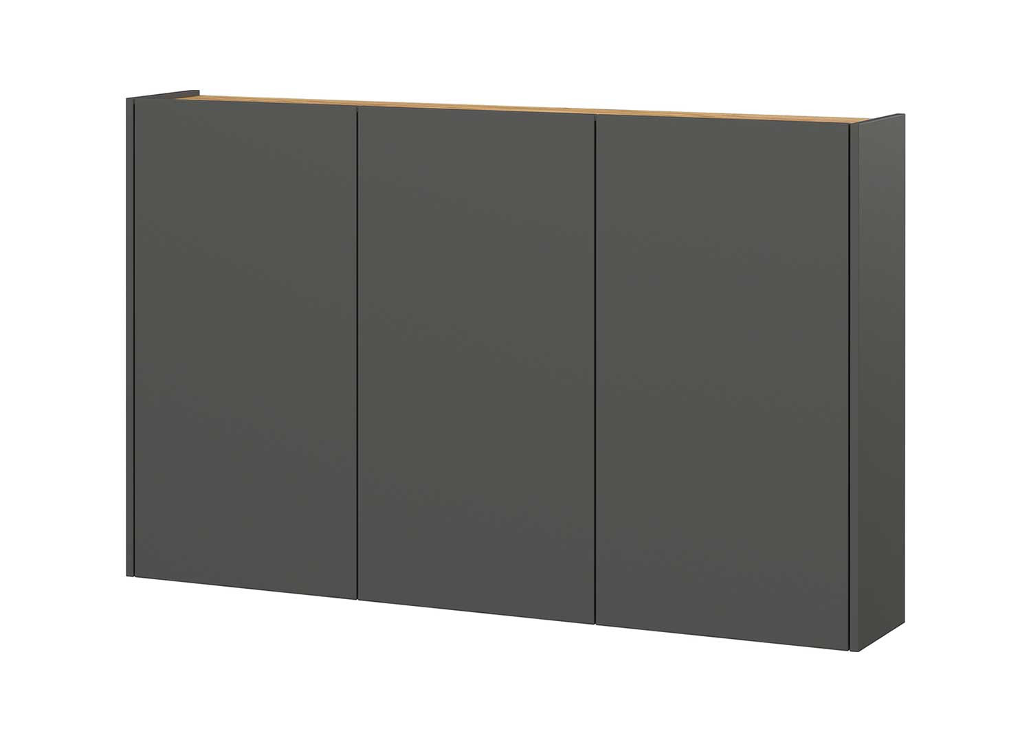 Meuble rangement entrée graphite et chêne Libbiano