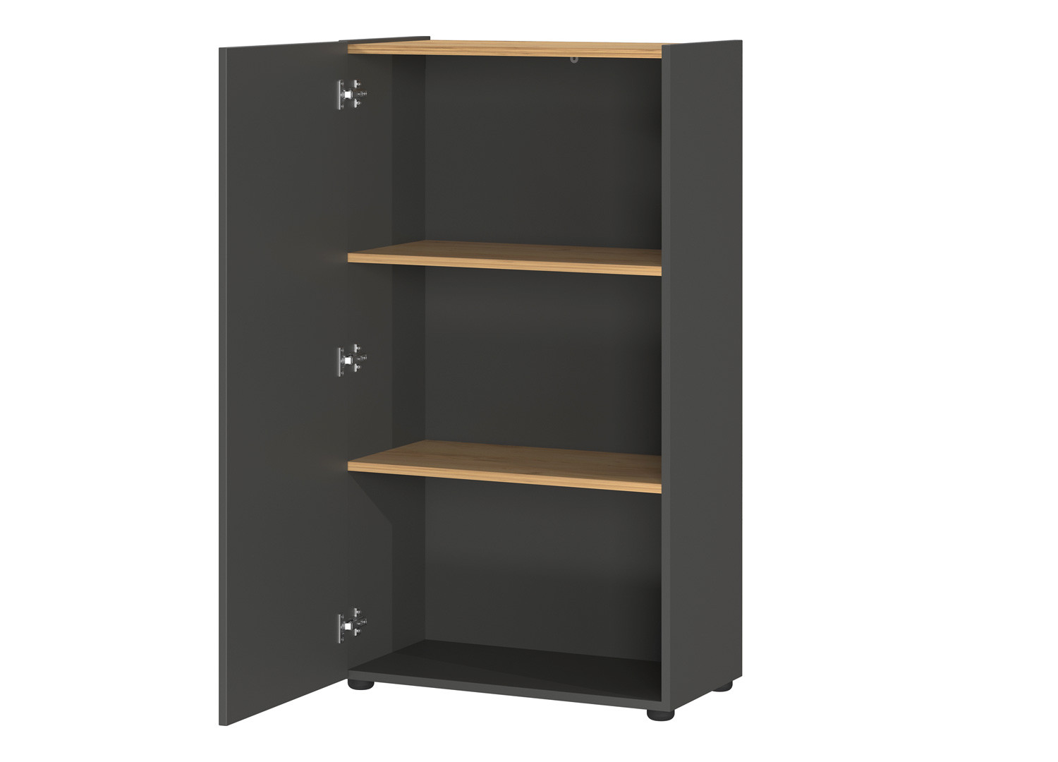 Meuble rangement moderne 1 porte et 3 niches Adrano