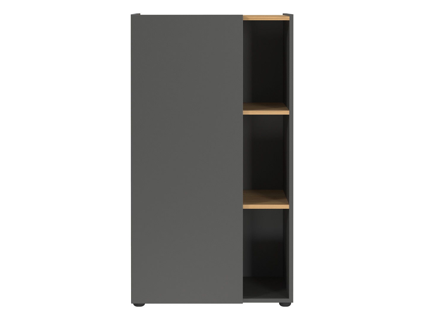 Meuble rangement moderne 1 porte et 3 niches Adrano