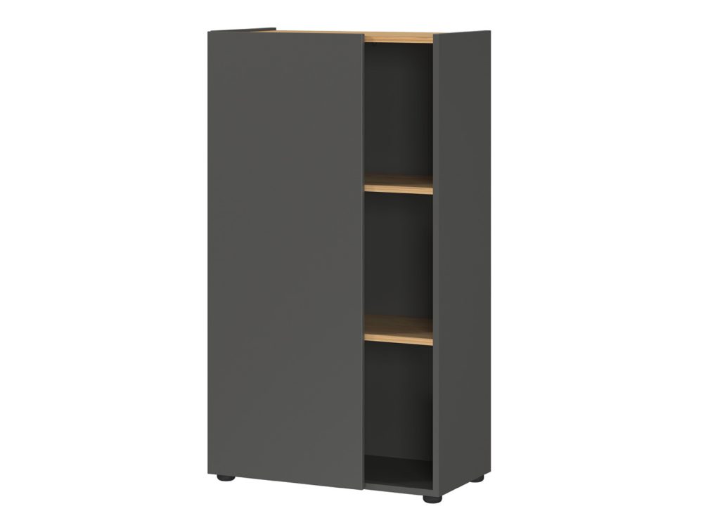 Meuble rangement moderne 1 porte et 3 niches Adrano