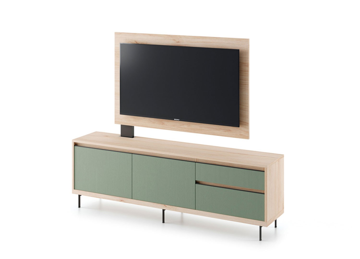 Meuble TV 1m69 avec panneau tv pivotant