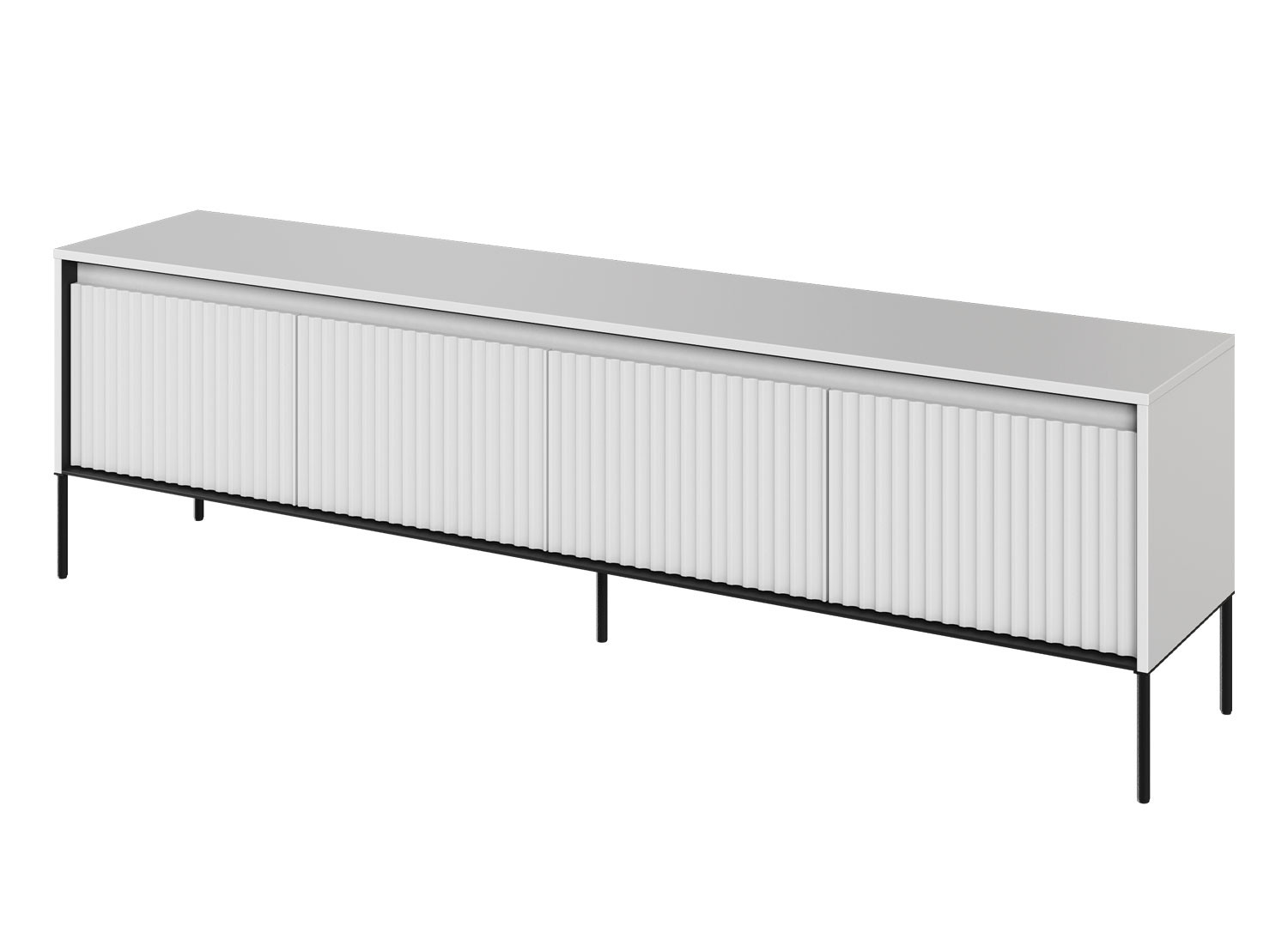 Meuble TV 4 portes blanc 193 cm Trend