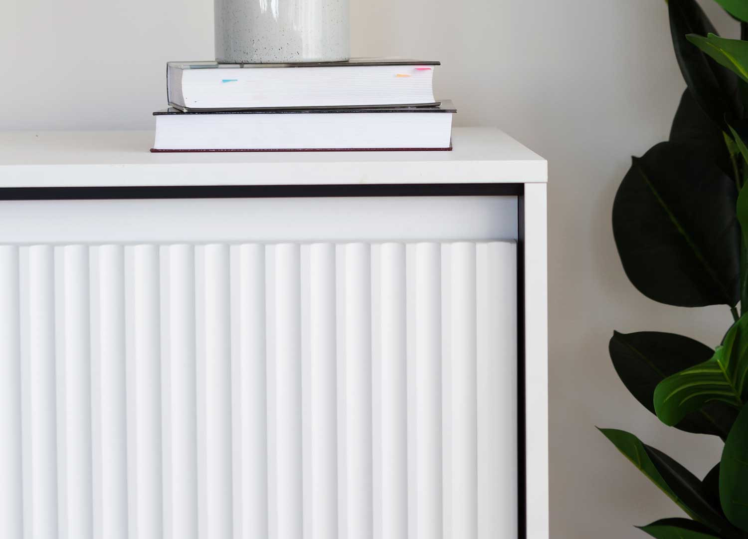 Meuble TV 4 portes blanc 193 cm Trend