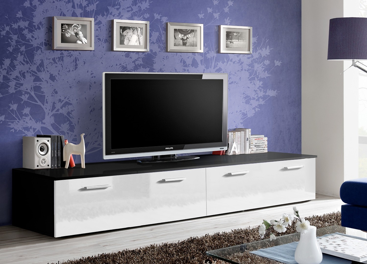 Meuble TV Bas 2 m pas cher