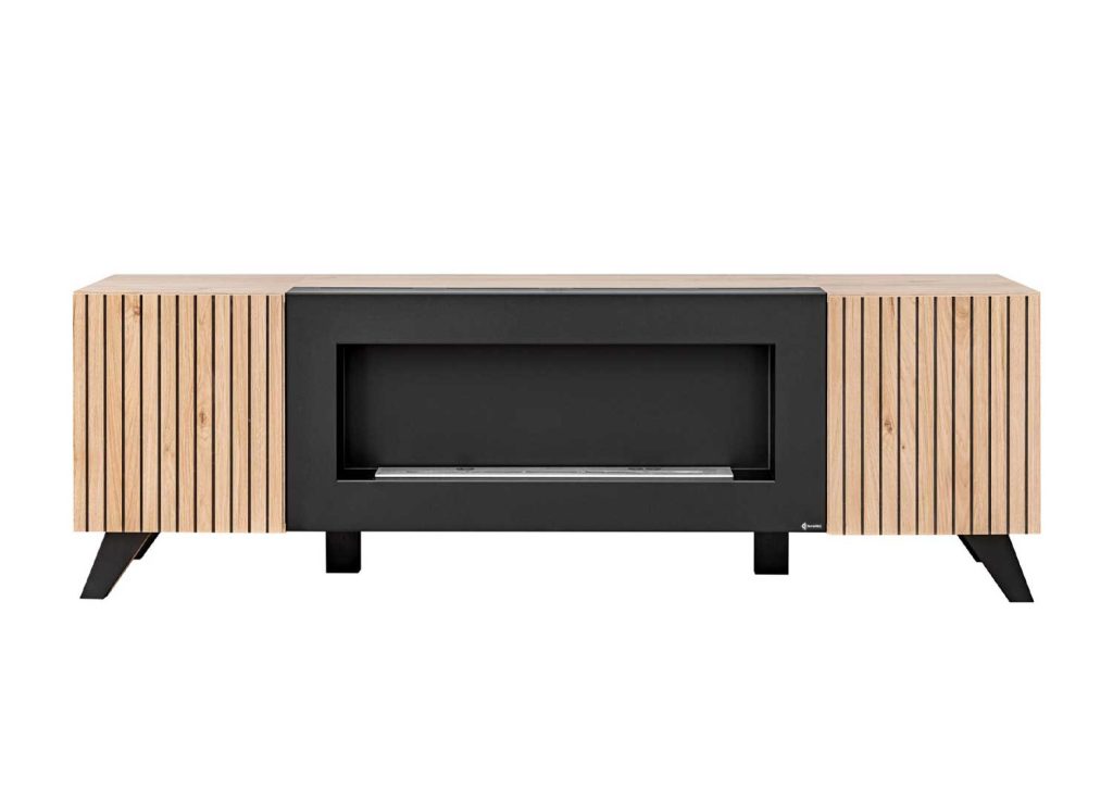 Meuble tv bio éthanol 160 cm