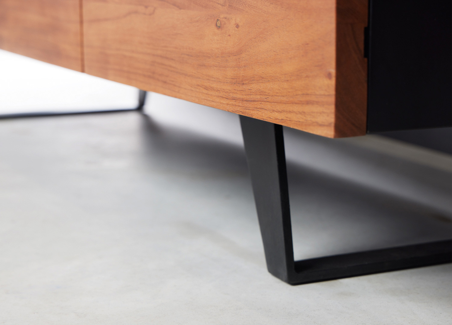 Meuble TV design 2 portes, 1 tiroir et 3 compartiments