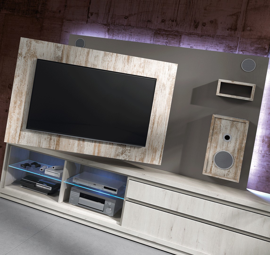 Meuble TV Design avec enceintes intégrées NORA K45