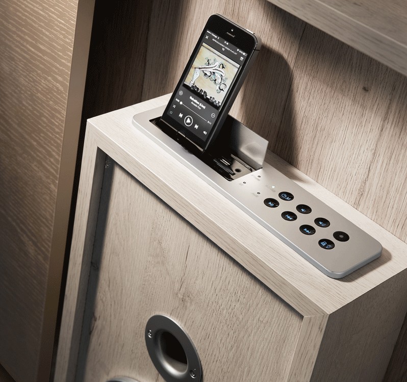 Meuble TV Design avec enceintes intégrées NORA K45