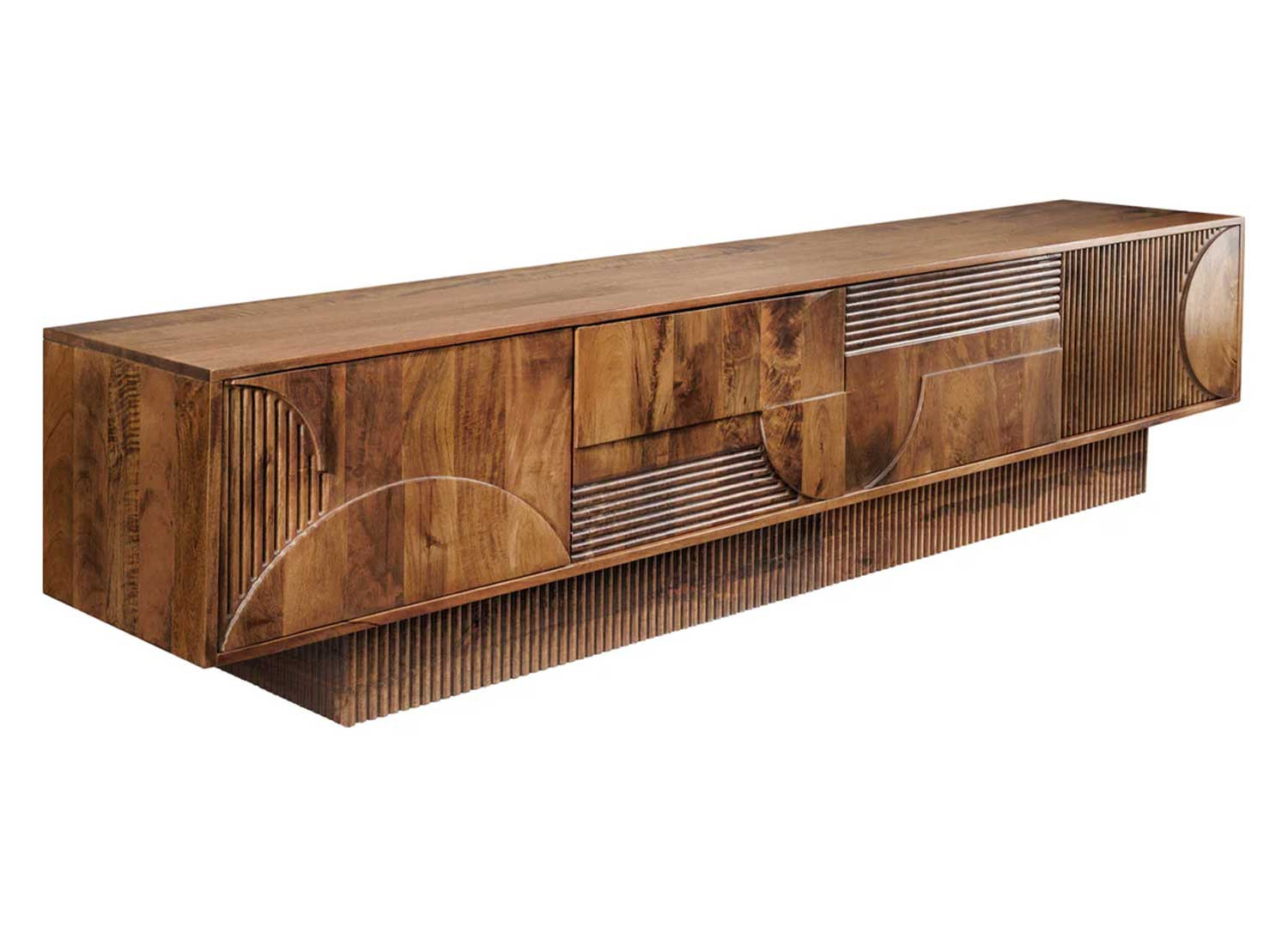 Meuble TV en manguier marron 200 cm Davis