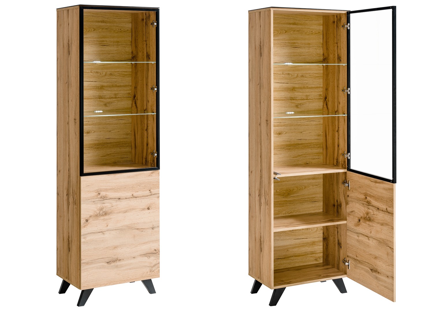 Meuble TV Ensemble Bois et Verre