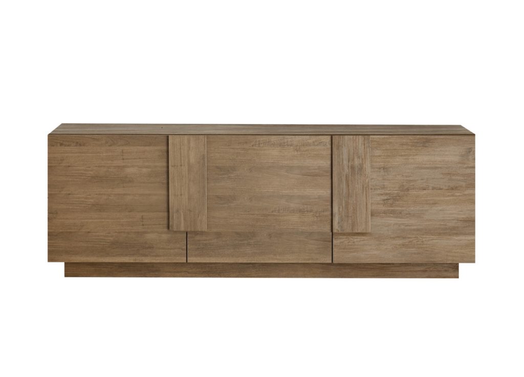 Meuble TV moderne 3 portes chêne 181 cm