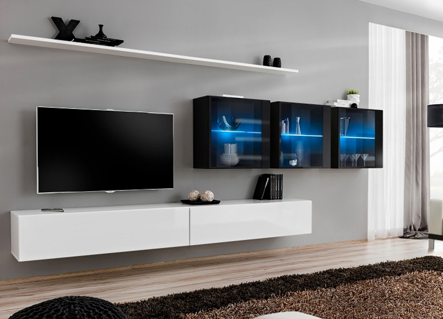 Meuble TV moderne suspendu
