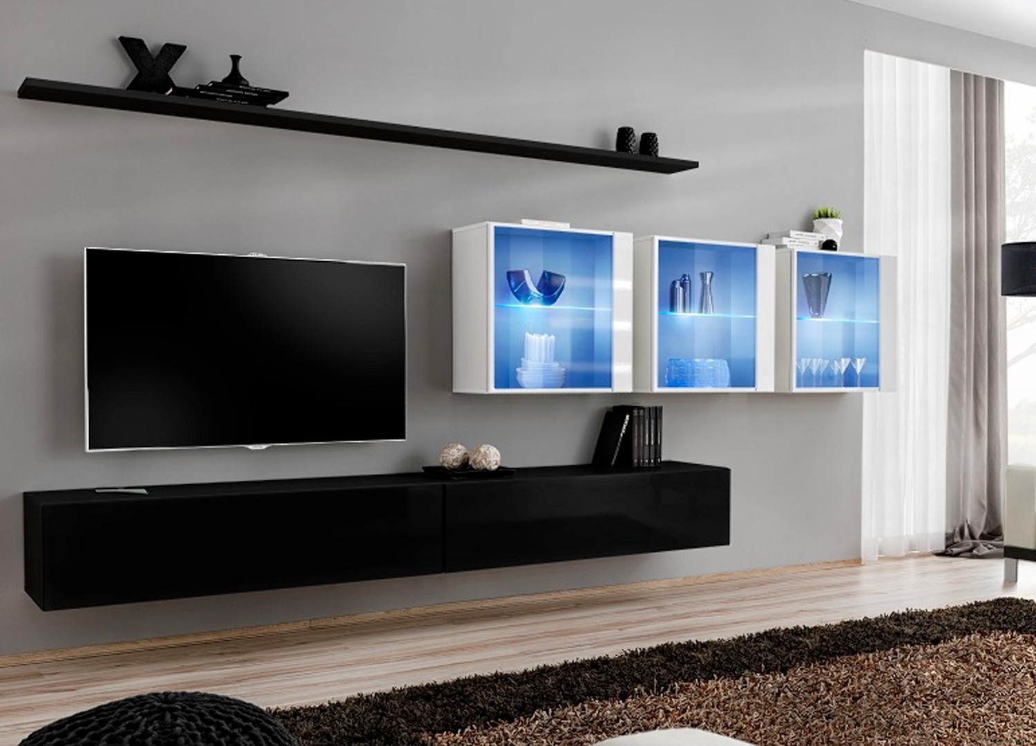 Meuble TV moderne suspendu
