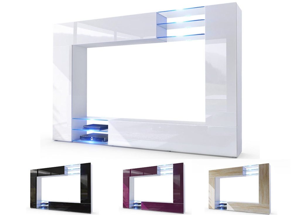 Meuble TV mural led