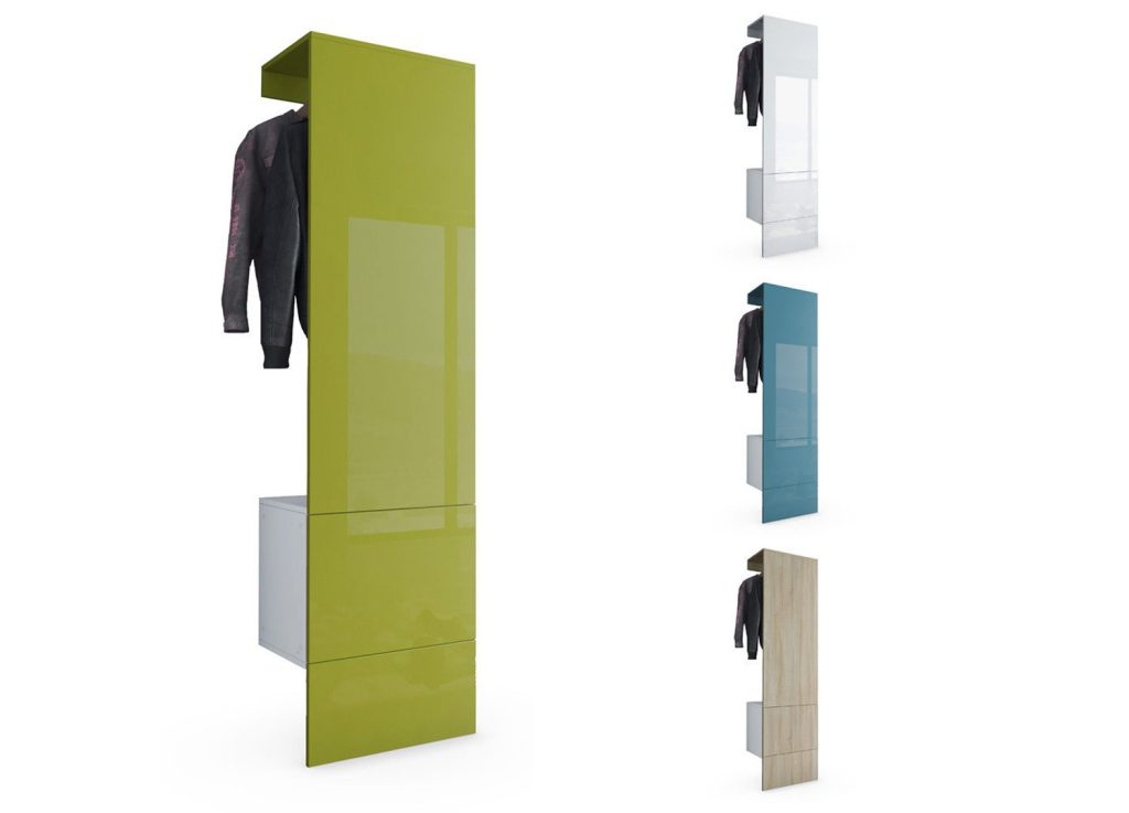 Meuble vestiaire mural