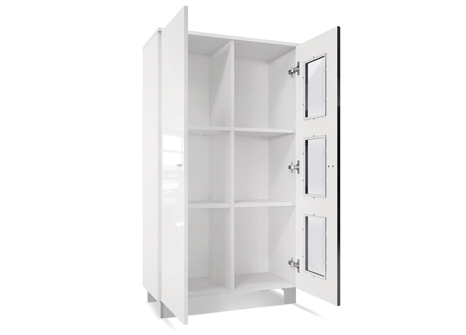 Meuble vitrine basse 2 portes