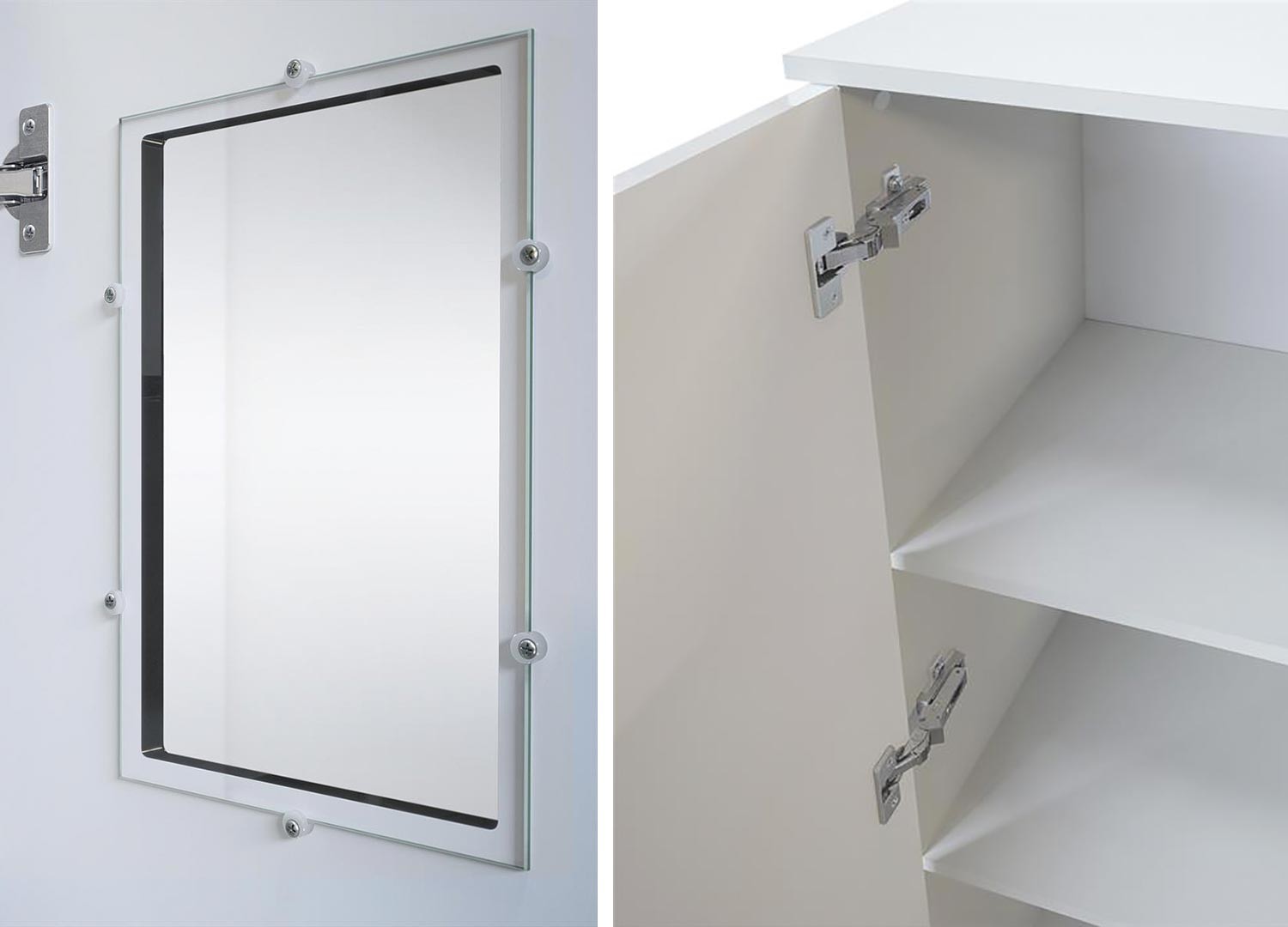 Meuble vitrine basse 2 portes