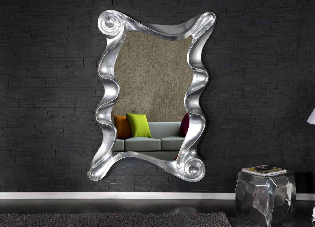 Miroir mural argenté 160 cm