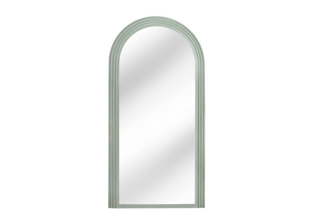 Miroir mural art déco vert sauge 160 cm