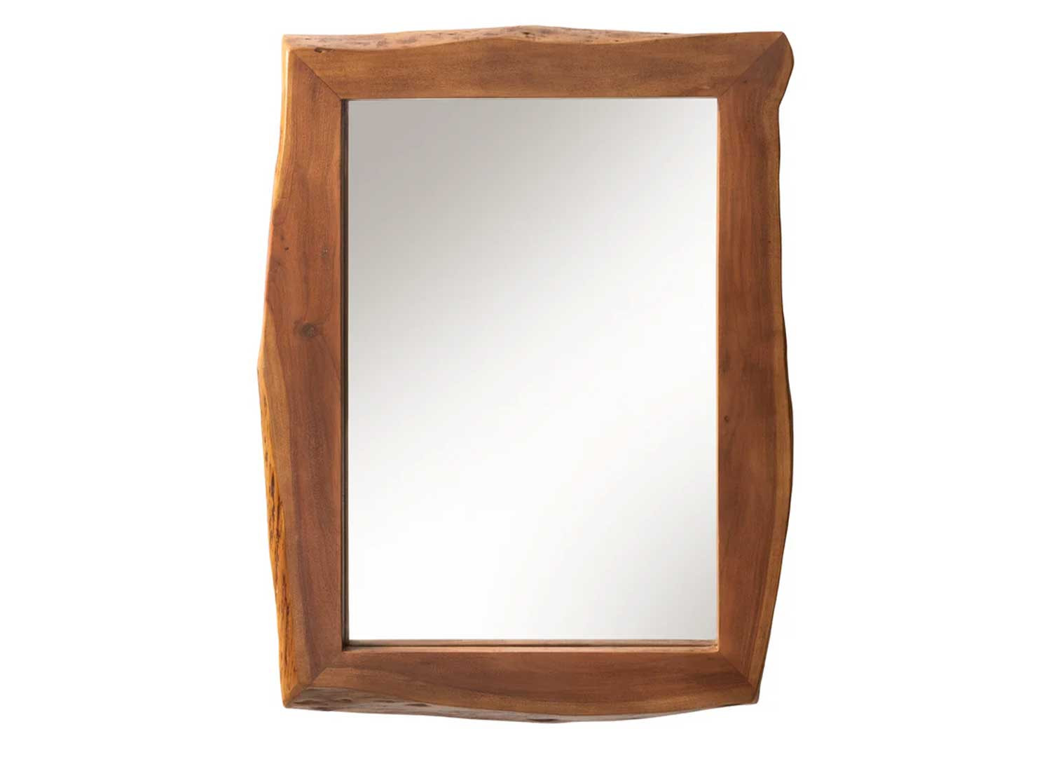 Miroir mural rectangulaire 102 cm en acacia Laura