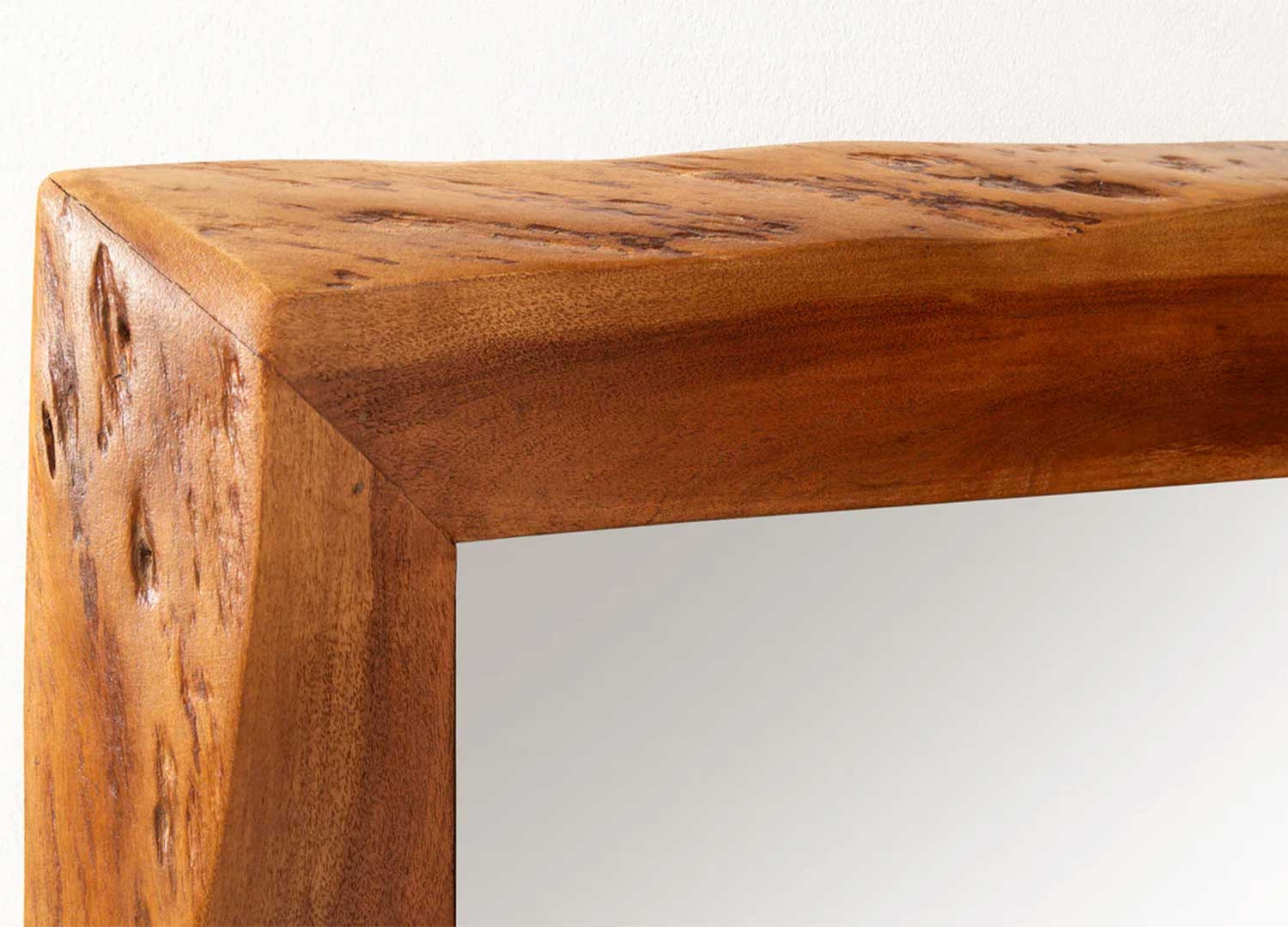 Miroir mural rectangulaire 102 cm en acacia Laura